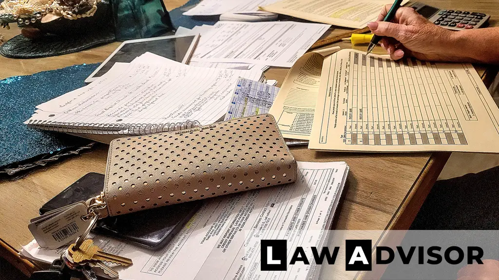 Senior woman working on financial documents and taxes at home, symbolizing how to apply for an EIN
